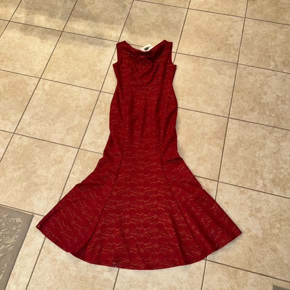 MUXXN Vintage OG Elegant Red Gold Legendary Fancy Maxi Dress
